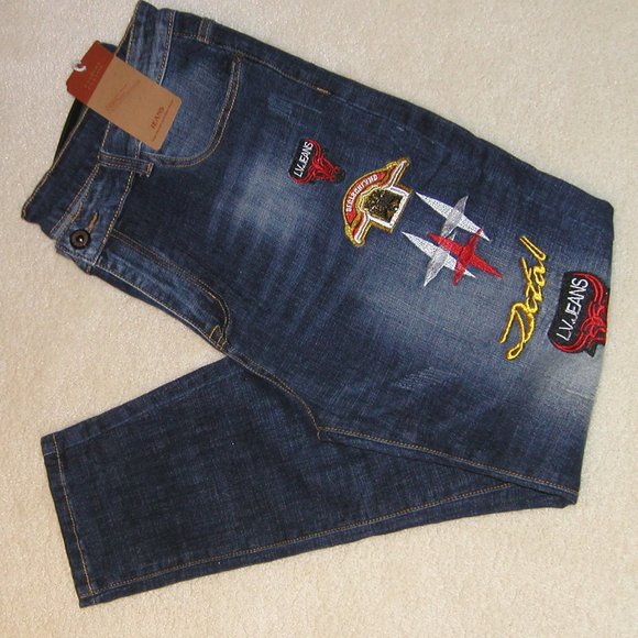 FC 2503 MEN Vouge Fashion (Size 36 Long) Distressed  Denim (Straight Leg) - Picture 6 of 16